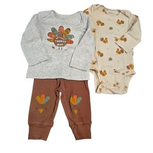 Carter's 3 piece My First Thanksgiving outfit 6 month